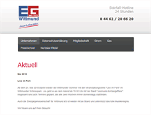 Tablet Screenshot of eg-wittmund.de